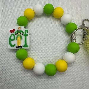 Handmade beaded Elf keychain